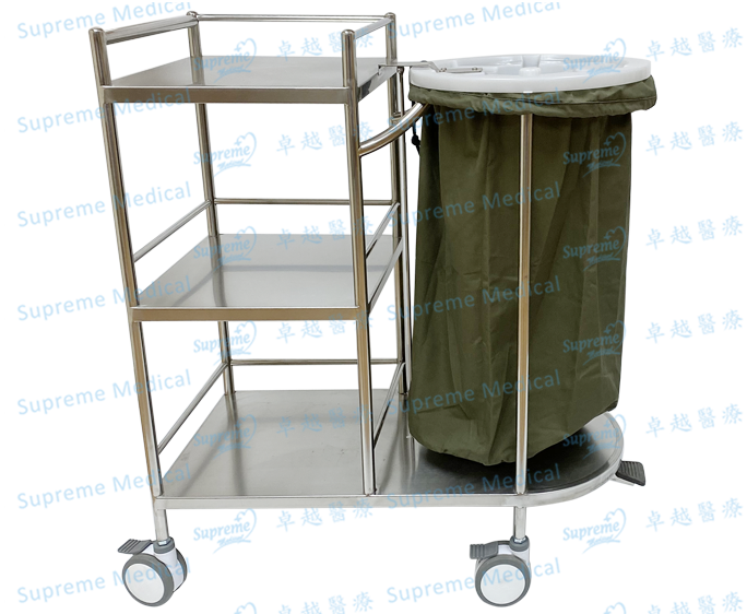 Stainless Steel Hamper Stand &amp; Trolley