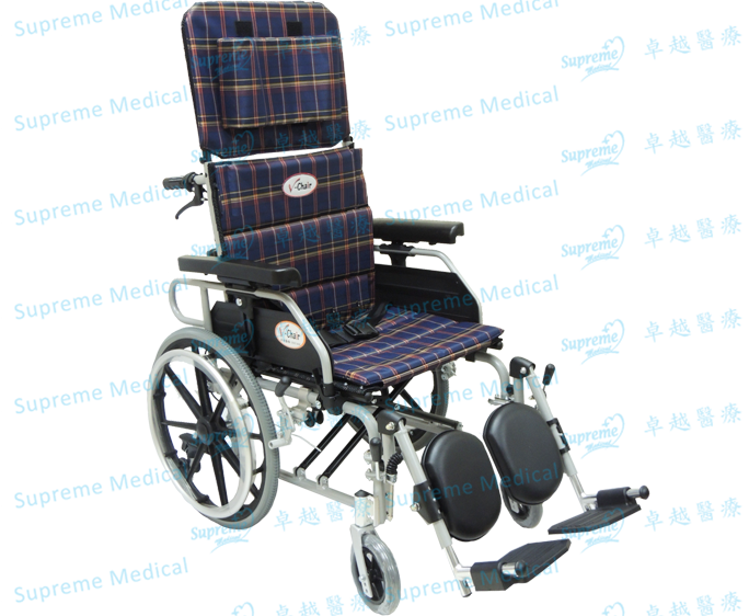 Aluminium Recliner High Back Wheelchair