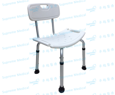 Aluminium Shower Chair (with Backrest)