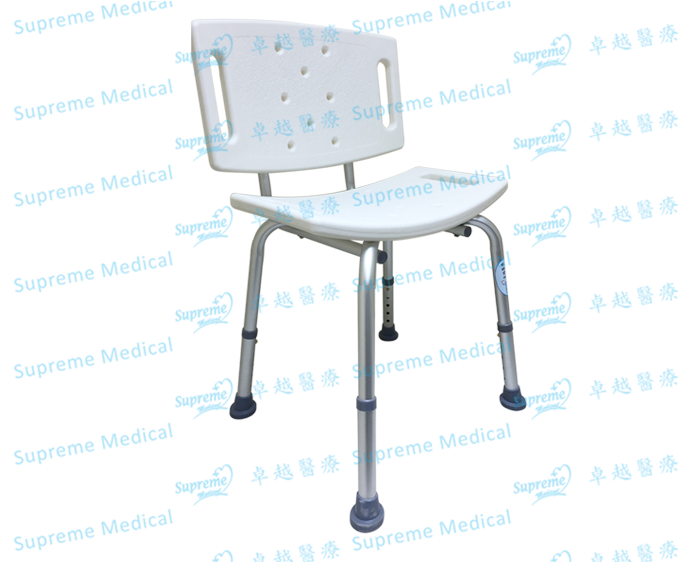 Aluminium Shower Chair (with Backrest)